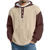 Men's Knit Hooded Sweatshirt Casual Long-Sleeve Sweatshirt