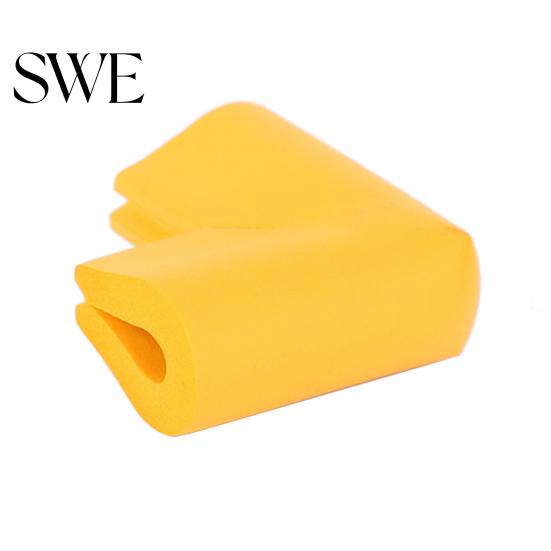 Desk Corner Protector Cover U-shape Safe NBR Rubber Edge Guard for Rectangular or Square End Table
