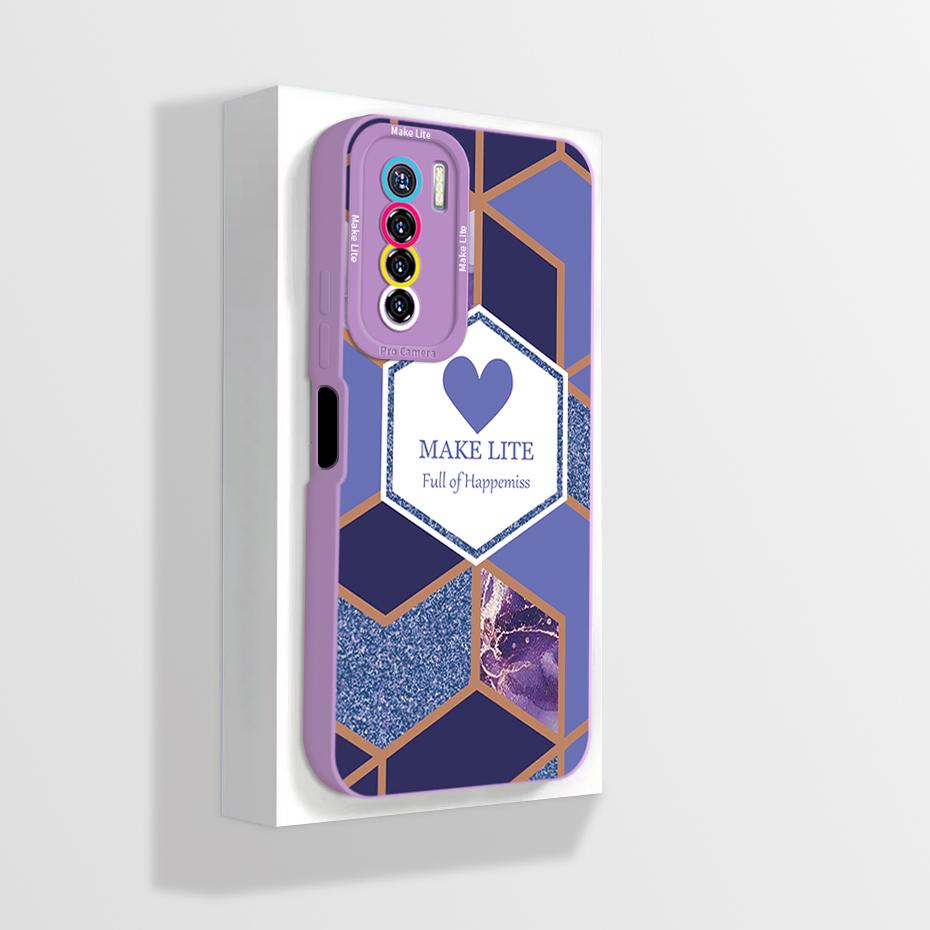 For Tecno Camon 17 Pro Phone Case Aesthetic Full Protection Liquid Silicone Funda for Tecno Camon 17P 17Pro Camon17 Back Cover