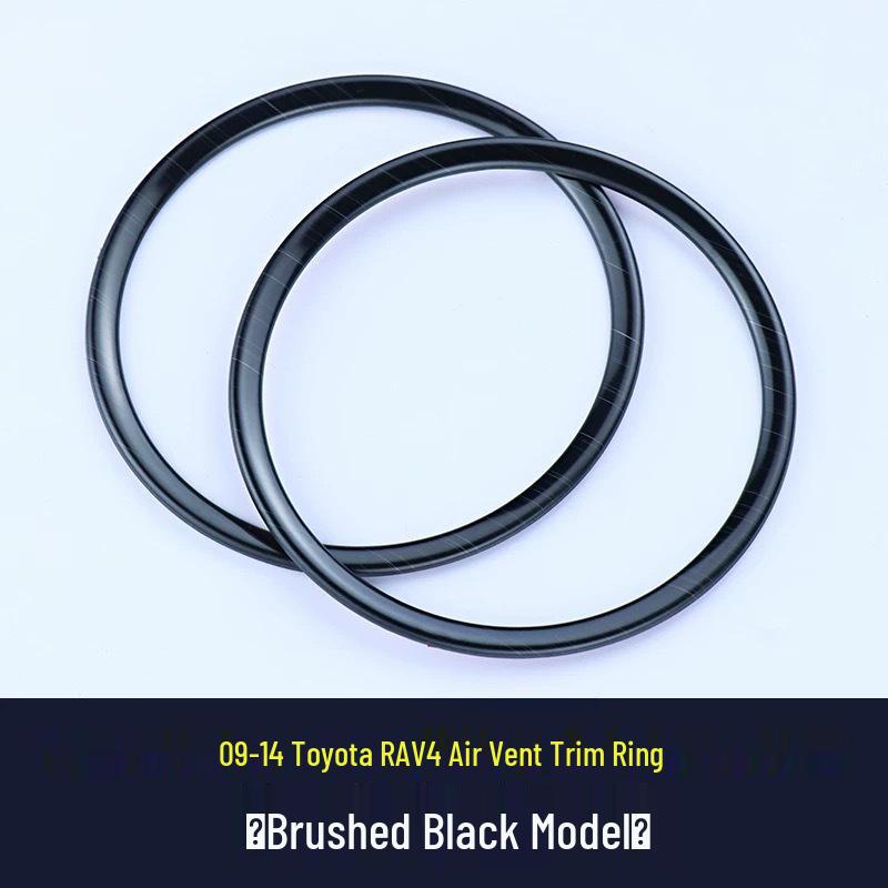 Compatible with 09-14 Toyota RAV4 Dashboard Air Vent Trim Ring Interior Decoration.