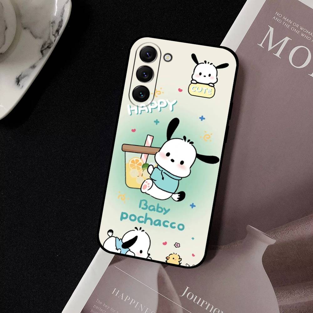 Cute Cartoon P-Pochacco Dog Phone Case For Samsung Galaxy S21 S22 S23 S24ULTRA S25ULTRA FE Ultra Plus5G A52S S26 Soft Cover
