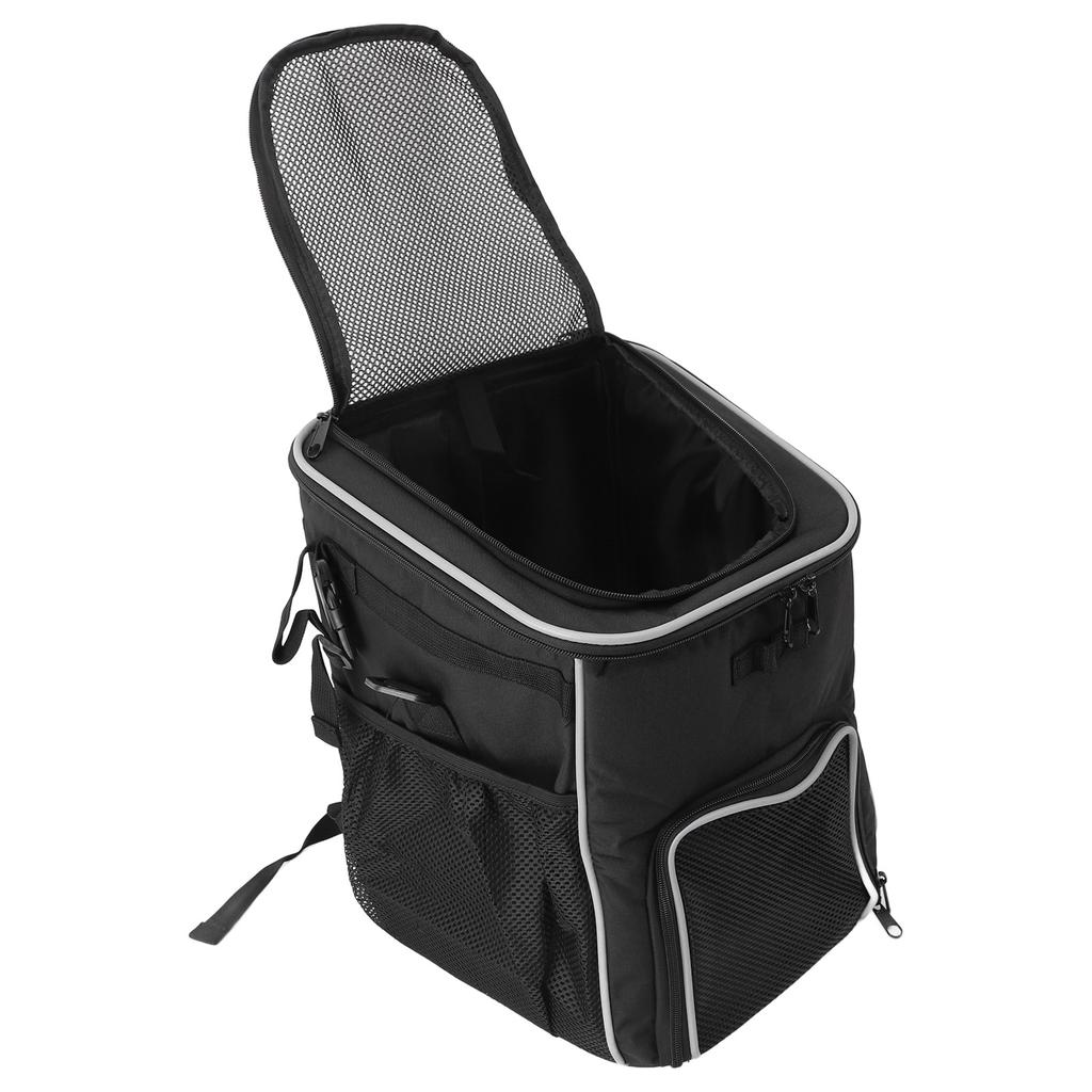 Dog Bike Basket Waterproof Breathable Removable Dog Carrier Backpack for Outdoor Travel