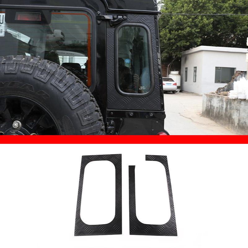 For Land Rover Defender 2004-18 Exterior Details Alloy Black Car Tailgate Roof Trim Panel Car Exterior Modification Accessories