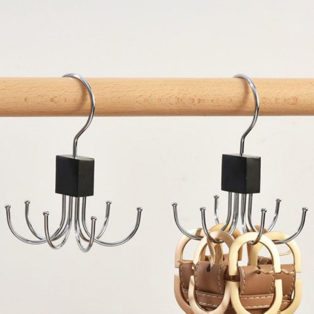 1PC/2/3PCS Multi-Functional Hook Scarf Hanger Storage Clothes Rack Leather Strap Hanging Stand Household Clothes Hanger