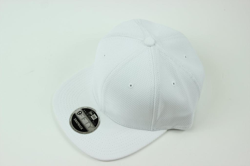 New Era Diamond Era WHITE Snapback Flat Cap for Men and Women