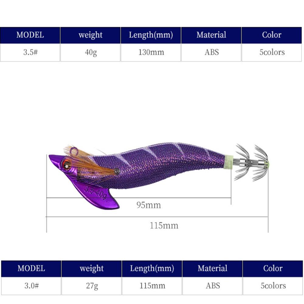 2023 Simulation Lifelike Jigs Fishing Tackle Wood Shrimp Lures Weave Squid Hook Octopus Bait