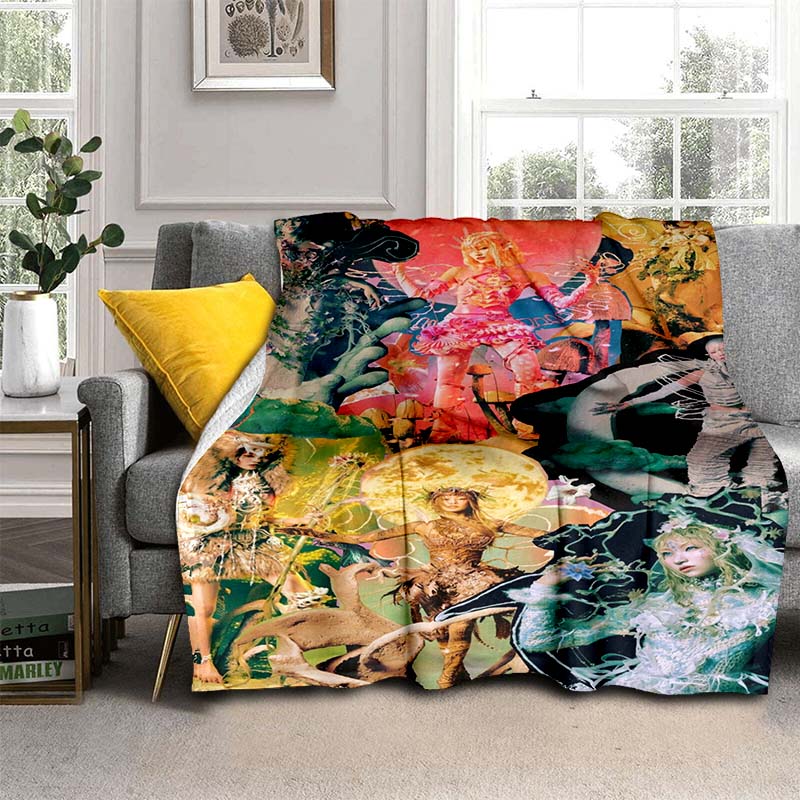 Soft flannel blanket, K-POPX-XG girl group poster blanket, portable home travel blanket, suitable for sofa beds, bedrooms, and