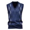 Men S V Neck Slim Fit Fleece Pullover Knit Vest