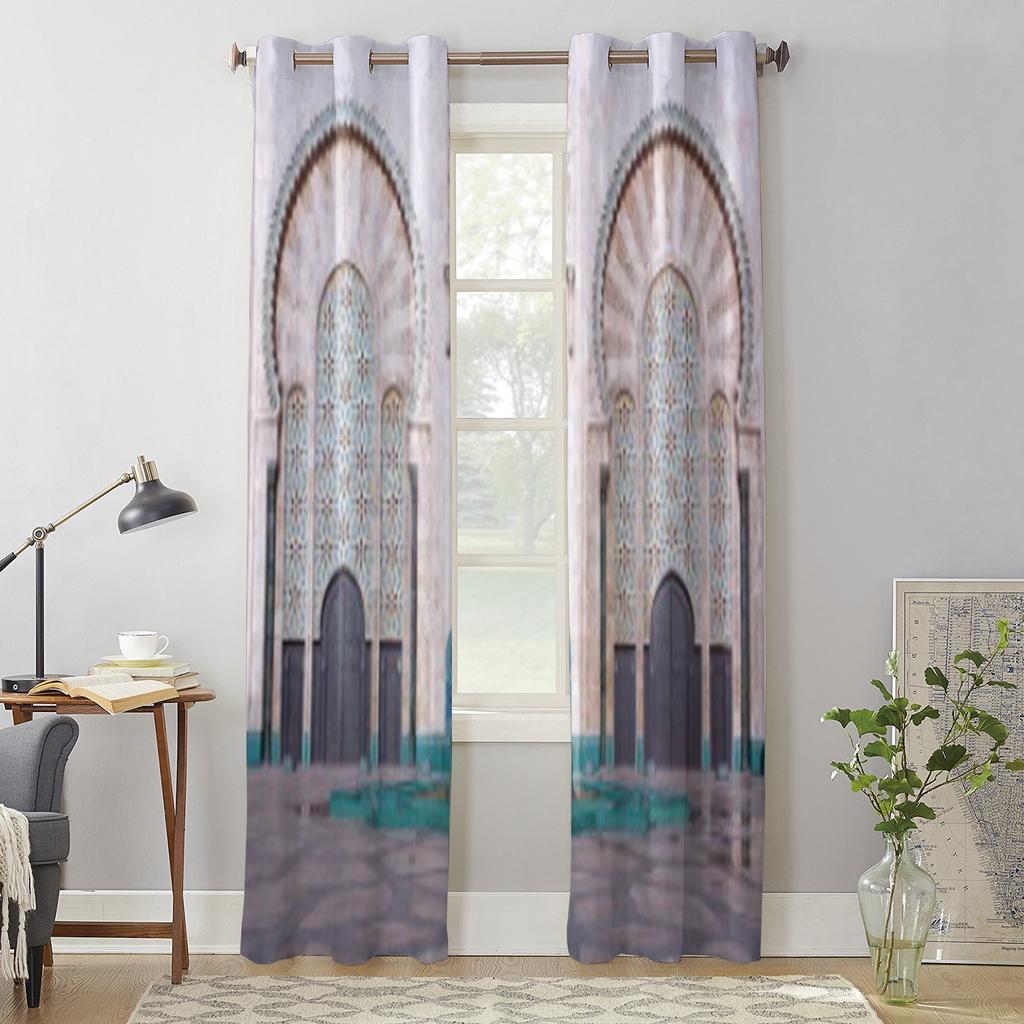 Morocco Style Modern Window Curtains Drape For Kitchen Living Room Bedroom Decoration Curtains