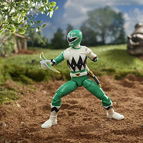 Power Rangers Lightning Collection Lost Galaxy Green Ranger 6-inch Premium Collectible Action Figure Toy with Accessories, Ages 4 and Up, F4509