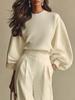 Versatile Spring/Autumn Long Sleeve Pullover Hoodie Set