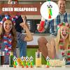 5pcs Air Horn Plastic Stadium Horns Cheerleading Supplies Football Match Audience Cheering Props Party Noise Generator TMZ