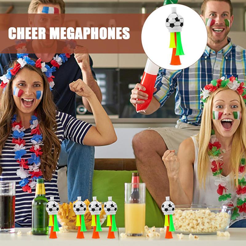 5pcs Air Horn Plastic Stadium Horns Cheerleading Supplies Football Match Audience Cheering Props Party Noise Generator TMZ