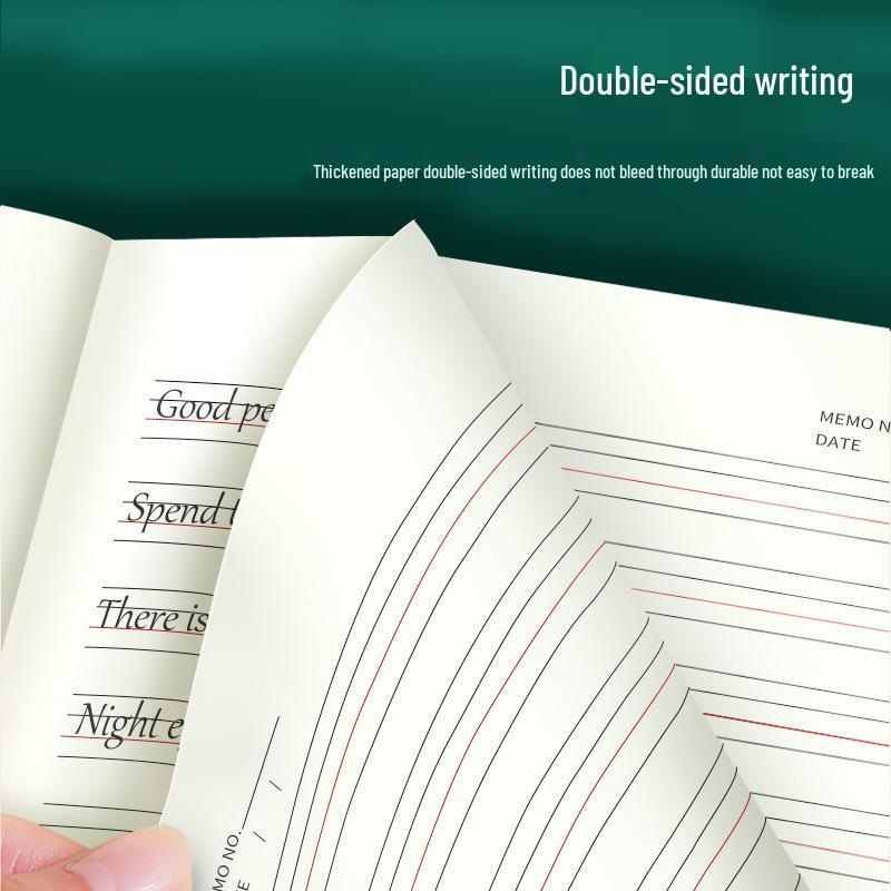 16k English Notebook: Four-Lined B5 Workbook for Third Grade to Junior High Students with Kraft Paper