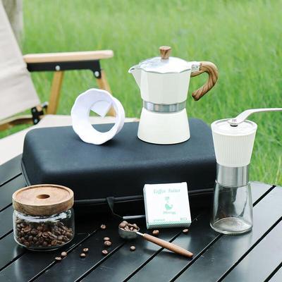 Set de voyage cafetière Moka portable et café à verser à la main