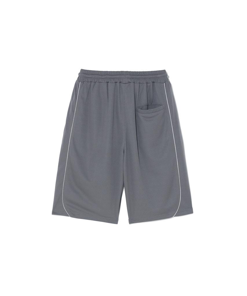 FREEDOM Air Mesh Split Bermuda Shorts (Dark Grey)