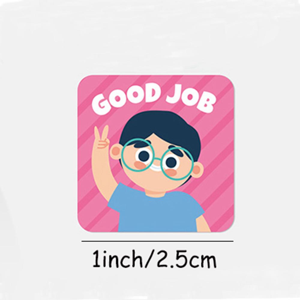 Custom Logo Stamp Stickers Cute Thank You Square Decoration X091