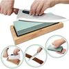 1Set Kitchen Knife Sharpening Stones Set Knife Sharpening Kit 400/1000 3000/8000 Grit Wet Stone Flattening Stone Angle Guide Leather Strop