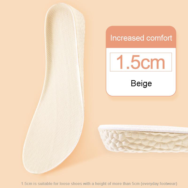Insoles for Shoes Breathable Heighten Heel Insert Pad Cushion Unisex Height Increase Insole Boost Man Women's Shoes Sneakers New