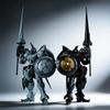 Sheik Mainland Actaeon 1/144 Ultra Action Trooper Knight Mecha Assembly Model Kit Action Figures High-Mobility Toy Ornament Gift
