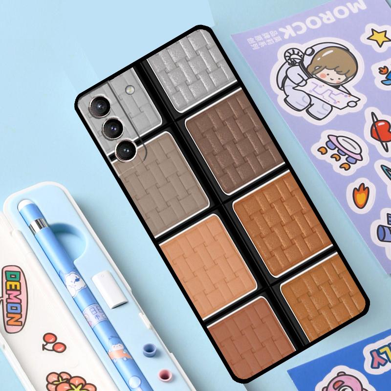 Makeup Eyeshadow Palette Cover For Samsung Galaxy S23 S21 FE S20 FE S22 Plus Note 20 Ultra Note 10 S8 S9 S10 Plus Case