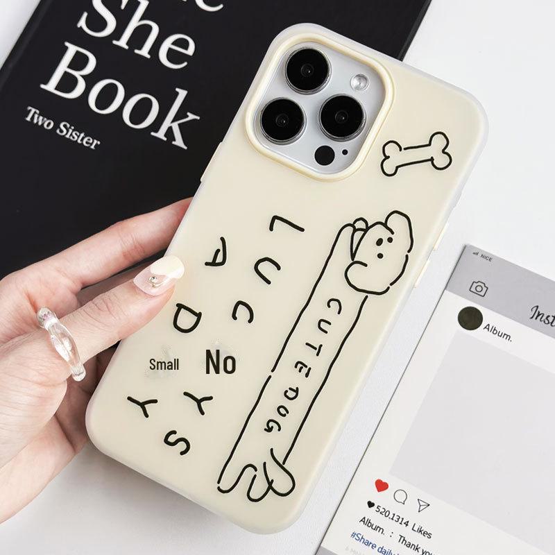 Zhitai Skin-Feel Jelly Cartoon Case for iPhone 11-15 Pro/Max