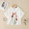 ZANZEA Women Floral Print Casual Turn Down Collar Looose Summer Short Sleeve Blouse