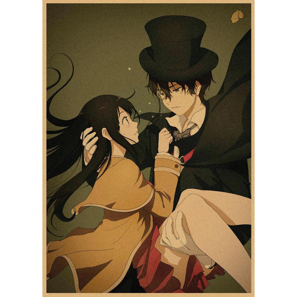 Hyouka Retro Anime Poster - Japanese Kraft Paper Wall Art