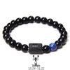 Pulsera de Ojo de Tigre y Piedra Pintada de las Doce Constelaciones