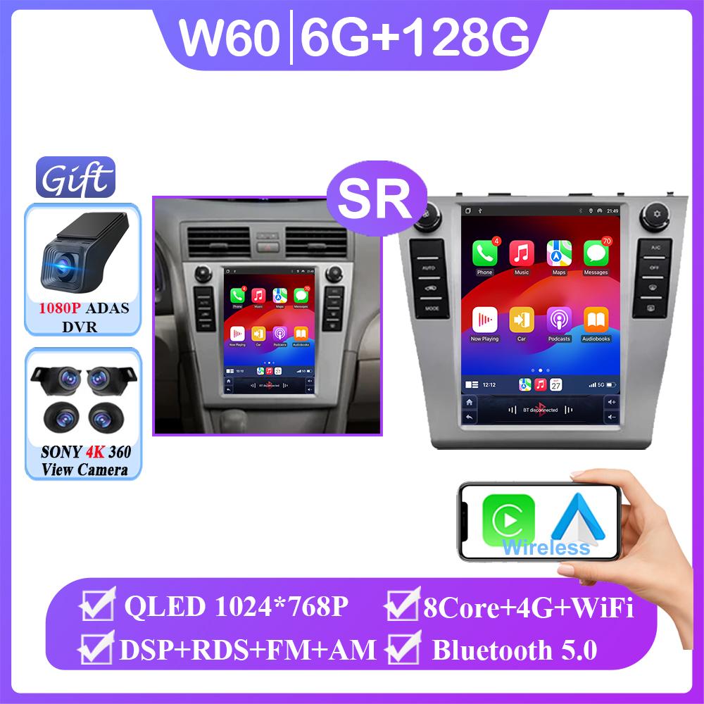 Android 14 9.7 Inch NO 2din Carplay Android Auto For Toyota Camry 6 XV 40 50 2006 - 2011 Car Radio Multimedia Player Navigation