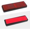 10 Pack Safety Reflectors Red Self Adhesive Rectangle Reflector For Mailboxes Trailer Caravan Truck Lorry Or Agricultural Machines