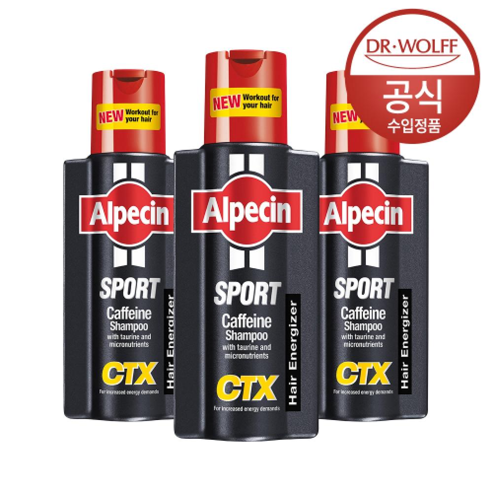 Alpecin Alpecin Sports Caffeine Shampoo CtX Hair Health 250ml X 3 NONE