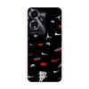 Case for Oppo A59 5G NIKE JORDAN WHITE RED Black Background