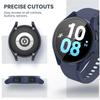 Skal till Samsung Galaxy Watch 5 pro fodral 45 mm 4/6 40 mm 44 mm tillbehör PC Bumper Skärmskydd Glas Galaxy watch 5 fodral