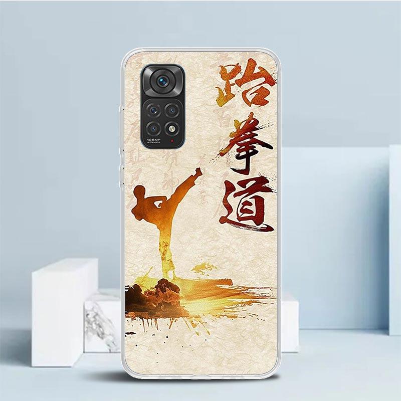 Kungfu Taekwondo Phone Case For Xiaomi Redmi Note 15 14 14S 13 12S 12 Pro Plus 11S 11 11T 11E 10S 10 + Soft TPU Back Cover Redmi