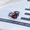 Dark Series Personality Trendy Cool Love Open Ring Irregular Inlaid Zircon Punk Retro High Sense Ring Woman