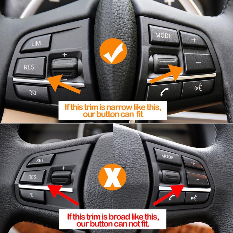 Car Steering Wheel Buttons Rate Limit Cruise Control Phone Keys For F Series F20 F22 F30 F34 F36 F10 F11 F07 F12 F01 F02 F25 F15