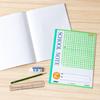 Kyokuto Study School 5mm Green 10 Books Book, Notebook, Grid, Semi-A4, LMCA45GG, Check,
