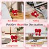 Funny Handmade Crochet Heart Doll Mother's Day Birthday & Christmas Gifts Crochet Positive Heart Desktop Ornament Home Decor