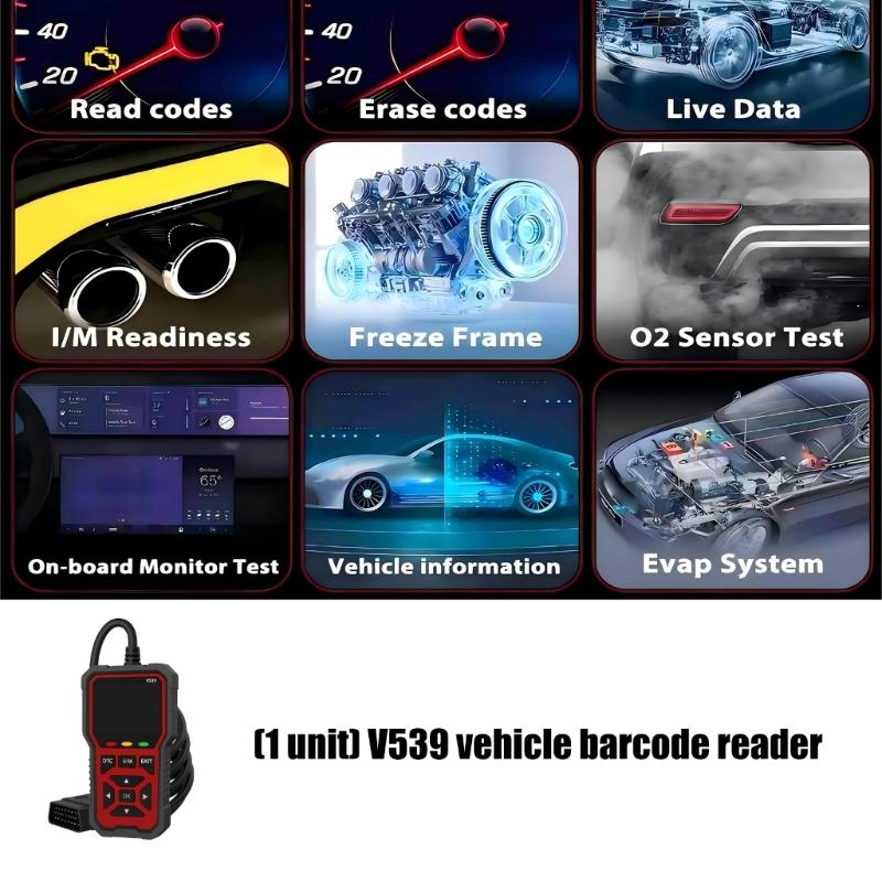Advanced Automotive Diagnostic Unit Reads Error Indicators Monitors Dynamic Particulars Checks Battery Condition