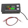 Battery Capacity Tester LCD Color Screen DC Voltmeter with Alarm Temperature Function for Electromobile 8 100V
