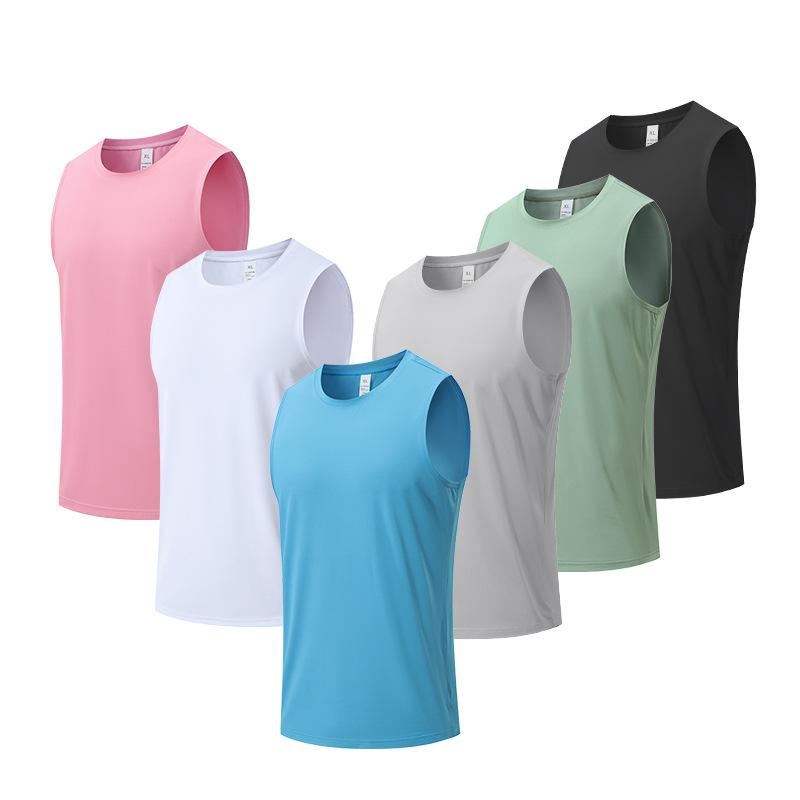 Men's Summer Fitness Vest Tank Top Outdoor Athletics Marathon Training Running Quick-dry Vest