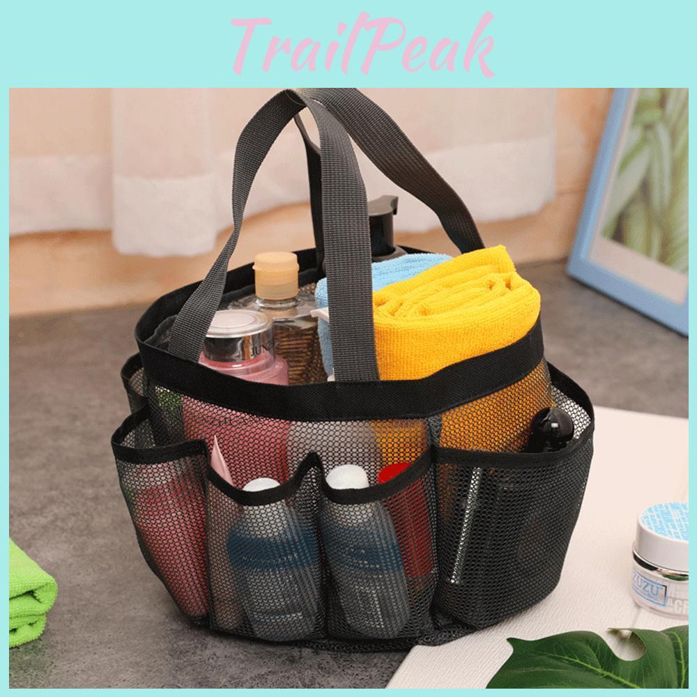 Toiletry Shower Bag Hanging Mesh Bag College Dorm Essentials Bag Portable Wash Bag Quick Dry