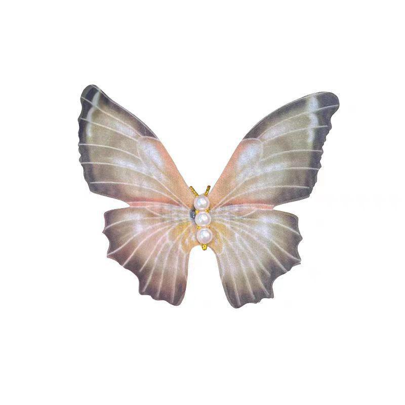 Elegant Retro Butterfly Hairpin - Exquisite Tulle Bangs Clip for Women