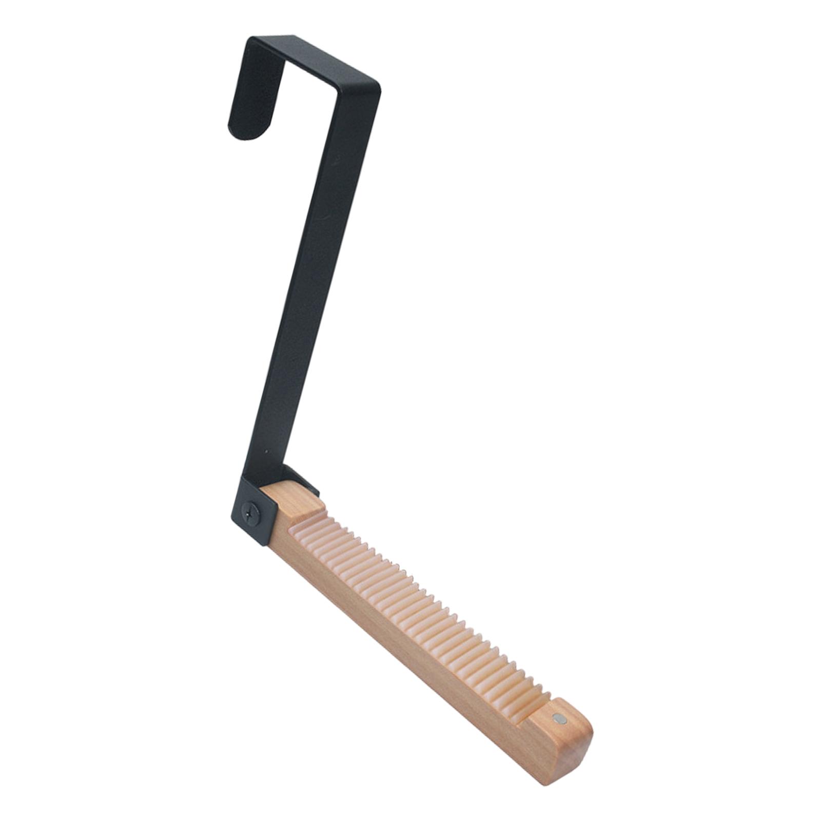 Наддверный крючок-вешалка Складная сушилка Экономящая место подвесная стойка для стирки, ванной комнаты, спальни, дорожные вешалки чёрный