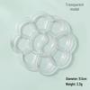 "Children's White Plastic Painting Palette: Plum-Shaped Acrylic & Watercolor Tray"