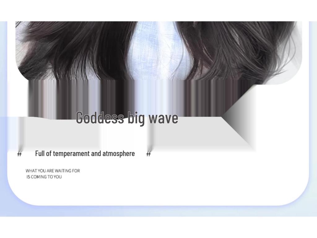 Women's Long Wavy Wig - Natural Fall/Winter Look, Middle Part, Full Coverage