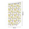 Yellow Flowers Wallpaper White, Light Gray and Cream 50x1000