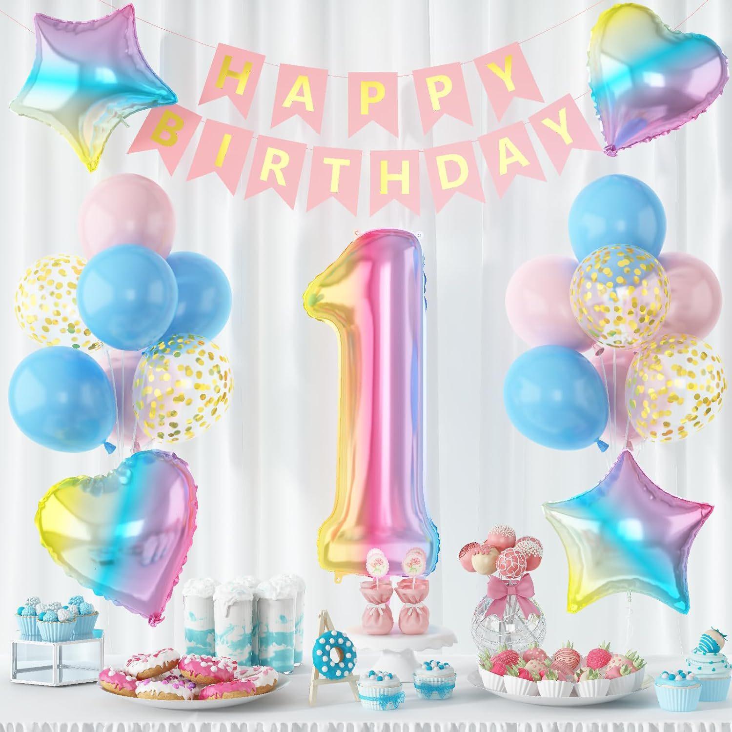 

Gradual change balloon flag set 40 inch digital baby birthday scene arrangement photo props kindergarten gradual change digital set 1