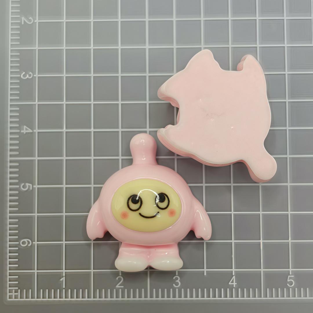 

DIY Decor: Resin Egg Boy Cartoon Magnet & Hair Clip Set светло-розовый